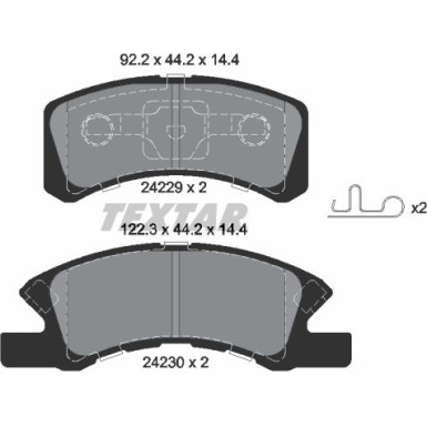 Bremsbelagsatz Daihatsu P. Charade/Cuore/Trevis 1.0 03 2422901 Bremsbelagsatz Daihatsu P. Charade/Cuore/Trevis 1.0 03 2422901