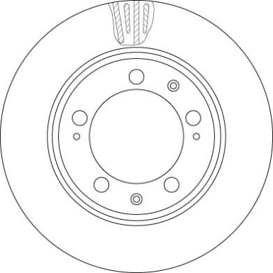 13 481 004 Bremsscheibe VA PORSCHE 911 Carrera 88 TRW SINGLE DF6484S