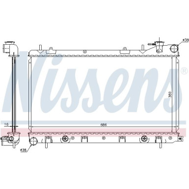 Wasserkühler PKW SUBARU FORESTER 2.0 AUT 02 67728