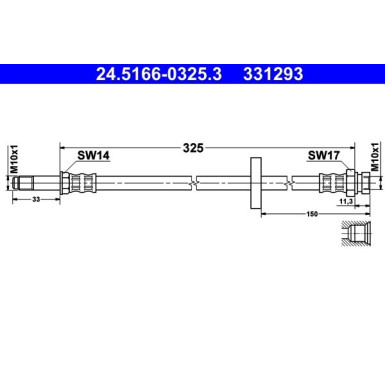 Bremsschlauch 24.5166-0325.3
