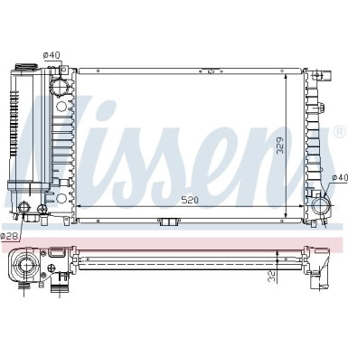 Wasserkühler PKW BMW 5er (E34) FIRST FIT 60736A