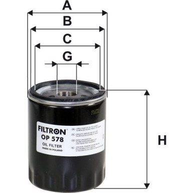 FILTRON Ölfilter OP 578 FILTRON Ölfilter OP 578