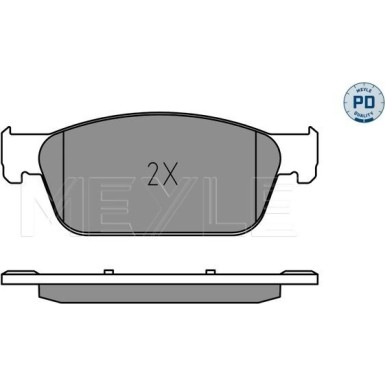 Bremsbelagsatz Vw P. T5 03 MEYLE-PD: Advanced performance and design 025 246 2318/PD Bremsbelagsatz Vw P. T5 03 MEYLE-PD: Advanced performance and design 025 246 2318/PD