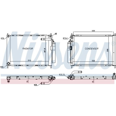 Wasserkühler PKW 68747 Wasserkühler PKW 68747