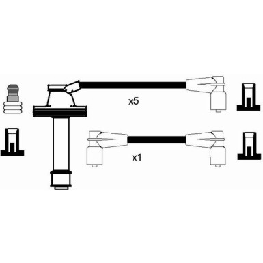 RC-VL605 NGK - Zündkabelsatz VOLVO S70 96-99 8468