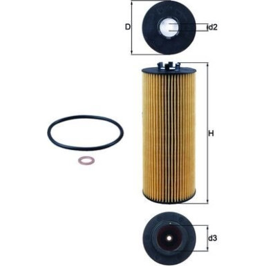 MAHLE Ölfilter OX 164D MAHLE Ölfilter OX 164D