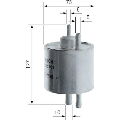 Kraftstofffilter MERCEDES A-Klasse 0 450 915 001
