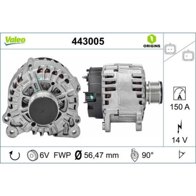 VALEO Generator 443005 VALEO Generator 443005