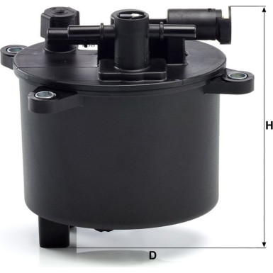 Mann & Hummel Kraftstofffilter PKW CITROEN C-Crosser,PEUG 4007 07 WK 12 004