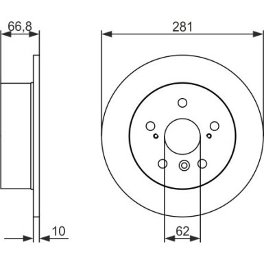 Bremsscheibe 0 986 479 C21 Bremsscheibe 0 986 479 C21