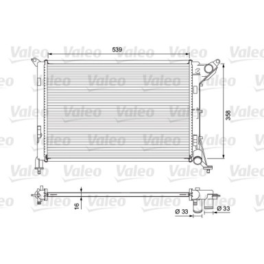 VALEO Motorkühler 701730