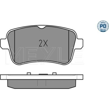 Bremsbelagsatz Db T. W166 11- Amg MEYLE-PD: Advanced performance and design 025 252 1516/PD