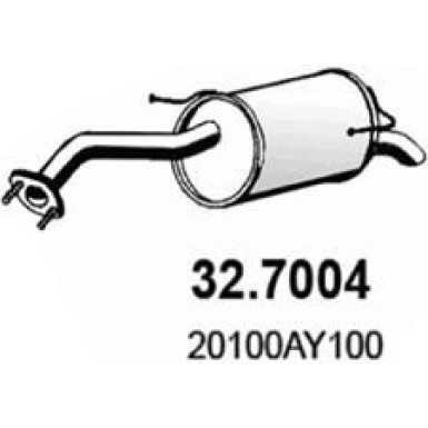 Endschalldämpfer NISSAN Micra 1.2i 16V 02 32.7004