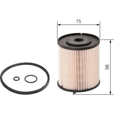 Kraftstofffiltereinsatz AUDI A2 F 026 402 084