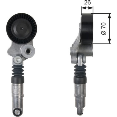 Spannrolle, Keilrippenriemen T39158 Spannrolle, Keilrippenriemen T39158