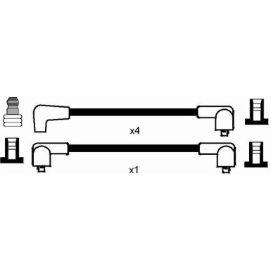 NGK Zündleitungssatz 0543