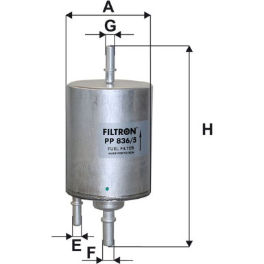 FILTRON Kraftstofffilter PP 836/5 FILTRON Kraftstofffilter PP 836/5