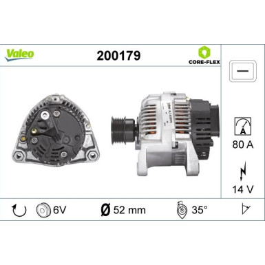 VALEO Generator 200179 VALEO CORE-FLEX VALEO Generator 200179 VALEO CORE-FLEX