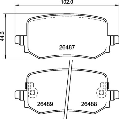 BREMBO Bremsklötze HA P 30 139