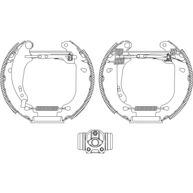 Satz Bremsbacken Renault Clio Ii 09.98- 180X42Mm Shoe Kit Pro 84053700 Satz Bremsbacken Renault Clio Ii 09.98- 180X42Mm Shoe Kit Pro 84053700