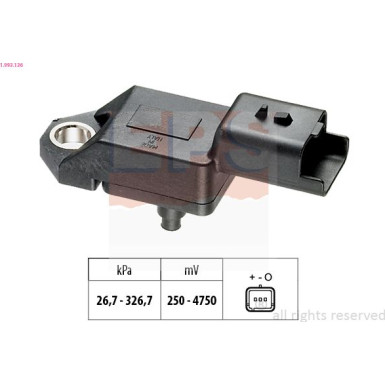 Luftdrucksensor, Saugrohrdruckg 1.993.136 Luftdrucksensor, Saugrohrdruckg 1.993.136