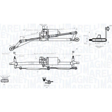 MAGNETI MARELLI Scheibenreinigungsanlage 064012001011