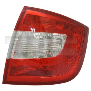 Heckleuchte L O K-PLATTE ROT/WEISS SKODA RAPID 7,12 11-14278-01-2