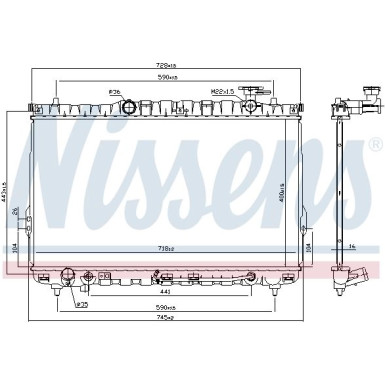 Wasserkühler PKW HYUNDAI SANTA FE 2,0-2,7 AT 00 67030
