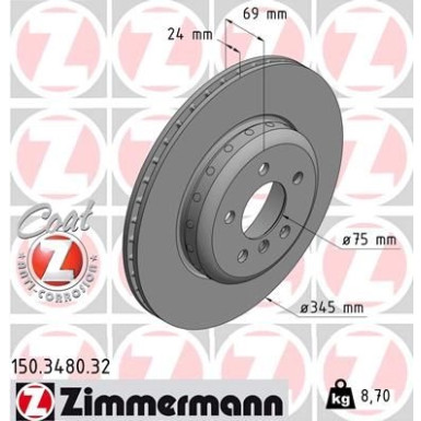 ZIMMERMANN Bremsscheibe 150.3480.32 FORMULA F ZIMMERMANN Bremsscheibe 150.3480.32 FORMULA F
