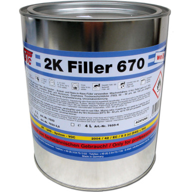 STC Filler 670 2K - UHS 4:1 weiß Kübel 4 L | 75334