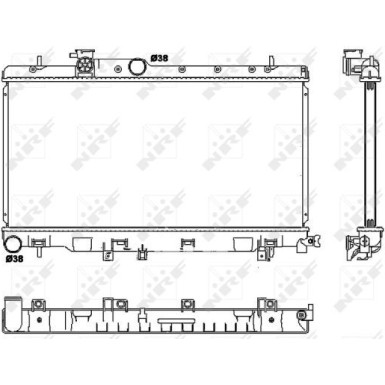 Kühler, Motorkühlung 53038