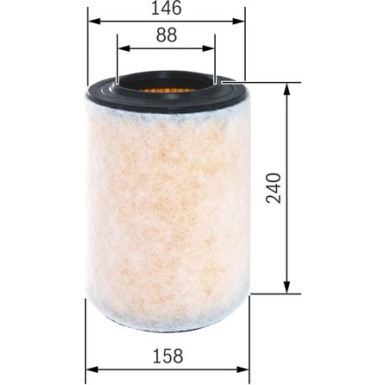 Luftfilter F 026 400 298 Luftfilter F 026 400 298