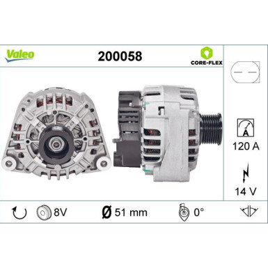 VALEO Generator 200058 VALEO Generator 200058
