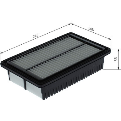 Luftfilter F 026 400 558 Luftfilter F 026 400 558