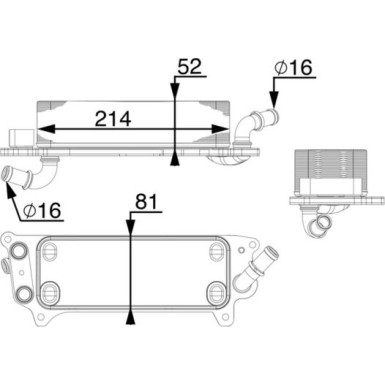 ÖLKÜHLER, AUTOMATIKGETRIEBE CLC77000P ÖLKÜHLER, AUTOMATIKGETRIEBE CLC77000P