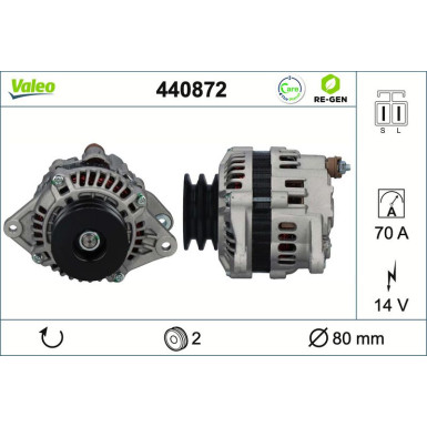 VALEO Bremsscheibe 186641 VALEO RE-GEN AT