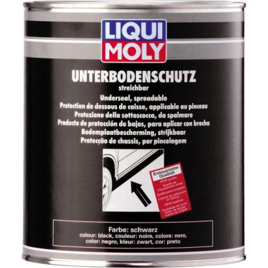 Liqui Moly Unterbodenschutz streichbar schwarz 2 kg 6119 schwarz, 2kg Dose Blech