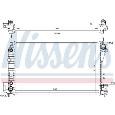 Wasserkühler PKW 630703
