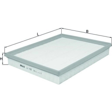 MAHLE Luftfilter LX 735 MAHLE Luftfilter LX 735