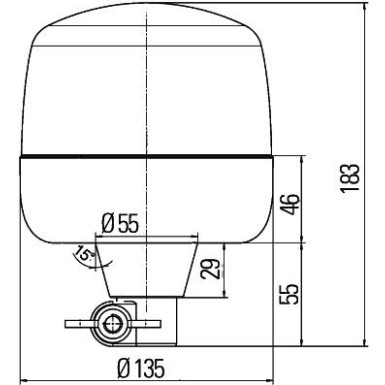 HELLA Rundumkennleuchte 2RL 010 979-011