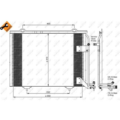 Kondensator, Klimaanlage 35463 Kondensator, Klimaanlage 35463