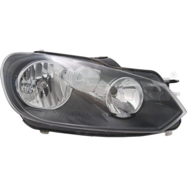 Scheinwerfer L H7/H15 +LWR +MOT SCHWARZ/CHR VW GOLF VI 10,08-11,12 20-11778-05-2