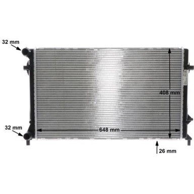 Kühler, Motorkühlung BEHR CR 30 000S
