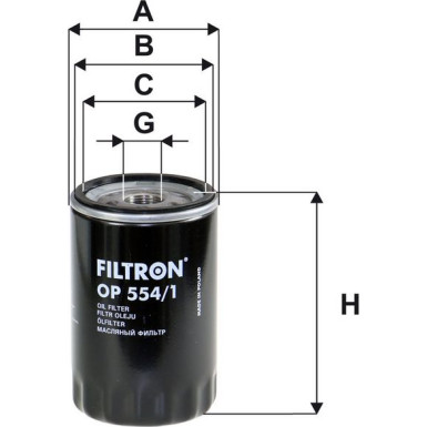 FILTRON Ölfilter OP 554/1