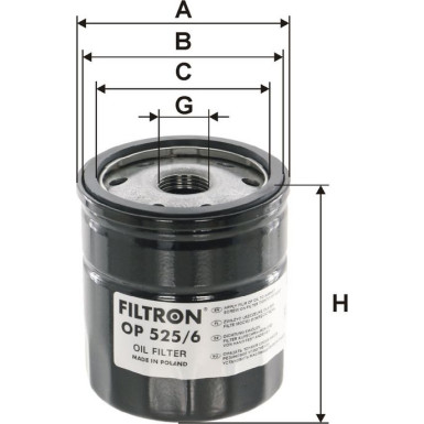 FILTRON Ölfilter OP 525/6 FILTRON Ölfilter OP 525/6