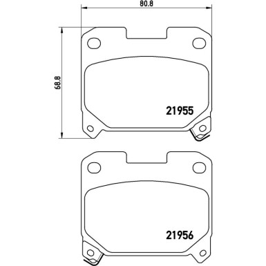 BREMBO Bremsklötze HA P 83 091 BREMBO Bremsklötze HA P 83 091