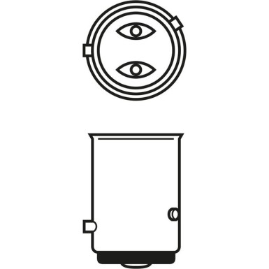 P21/4W 12V 21/4W PURE LIGHT BOSCH KFZ-GLUEHLAMPE, 2-Blister Pure Light BL 1987301015
