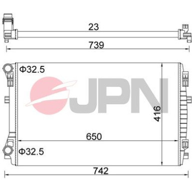 JPN Kühler, Motorkühlung 60C9069-JPN
