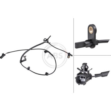 A.B.S. Sensor, Raddrehzahl 32197 A.B.S. Sensor, Raddrehzahl 32197
