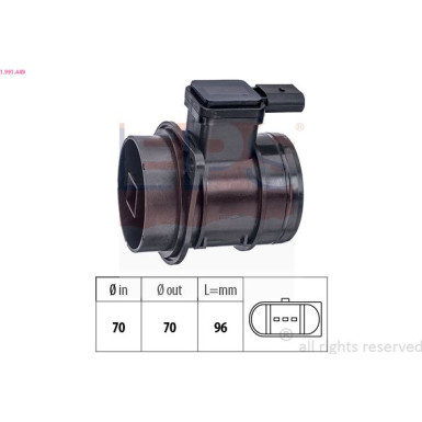 Luftmengenmesser 1.991.449 Luftmengenmesser 1.991.449